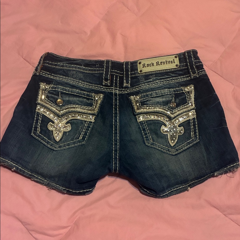 Rock Revival Kai ‘Bling’ Denim Shorts
